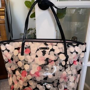 Kate Spade NY Cherry Terrace Festive Bubble Vinyl Tote - excellent condition